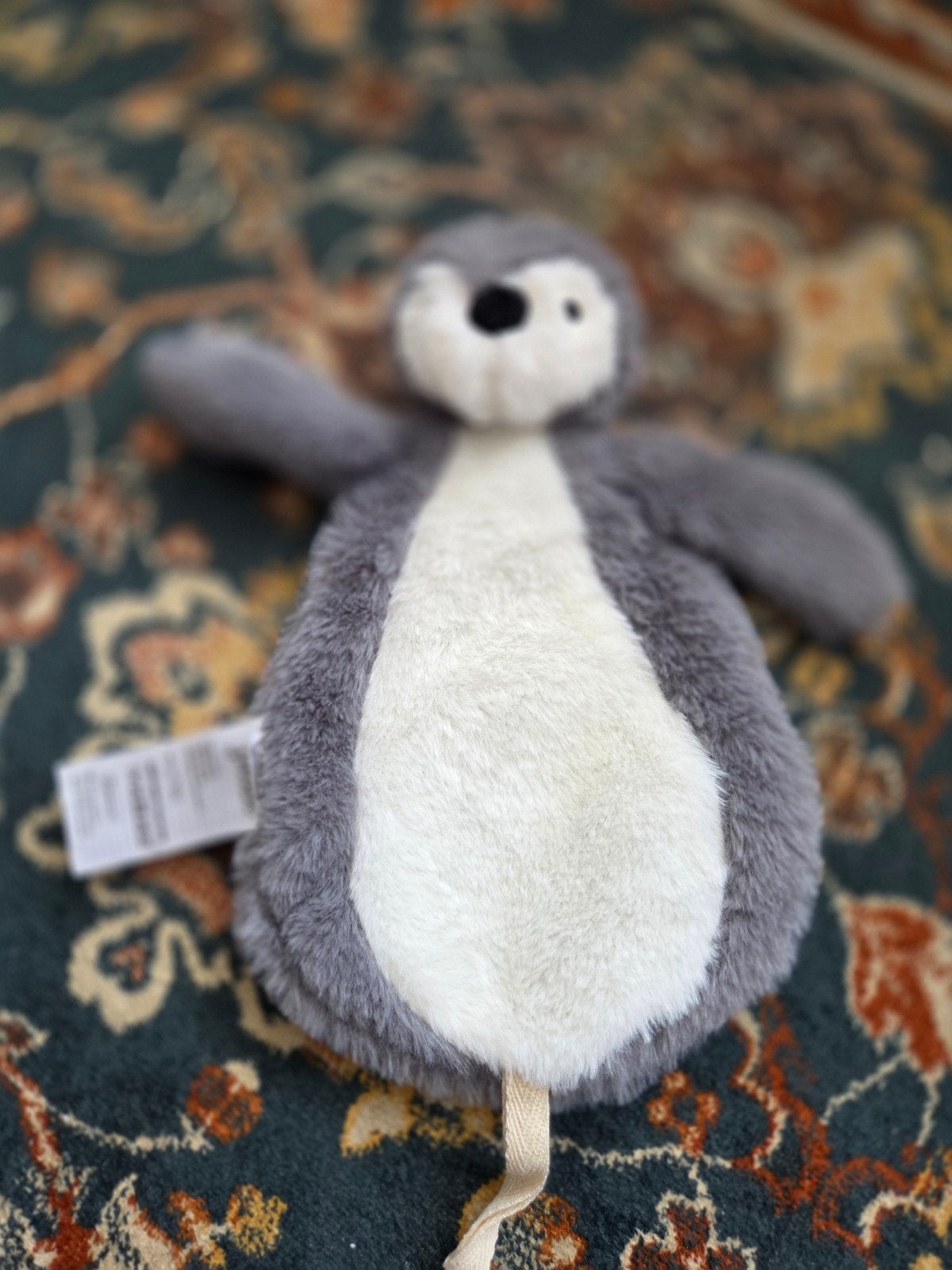 Jollein Speendoekje Pinguïn Grijs/Wit, Pinguïn, Overige merken, Grijs, Ophalen of Verzenden