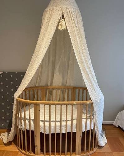 Stokke V2 Sleepi ledikant + matras NATUREL, Kinderen en Baby's, Ophalen, Zo goed als nieuw, Ledikant