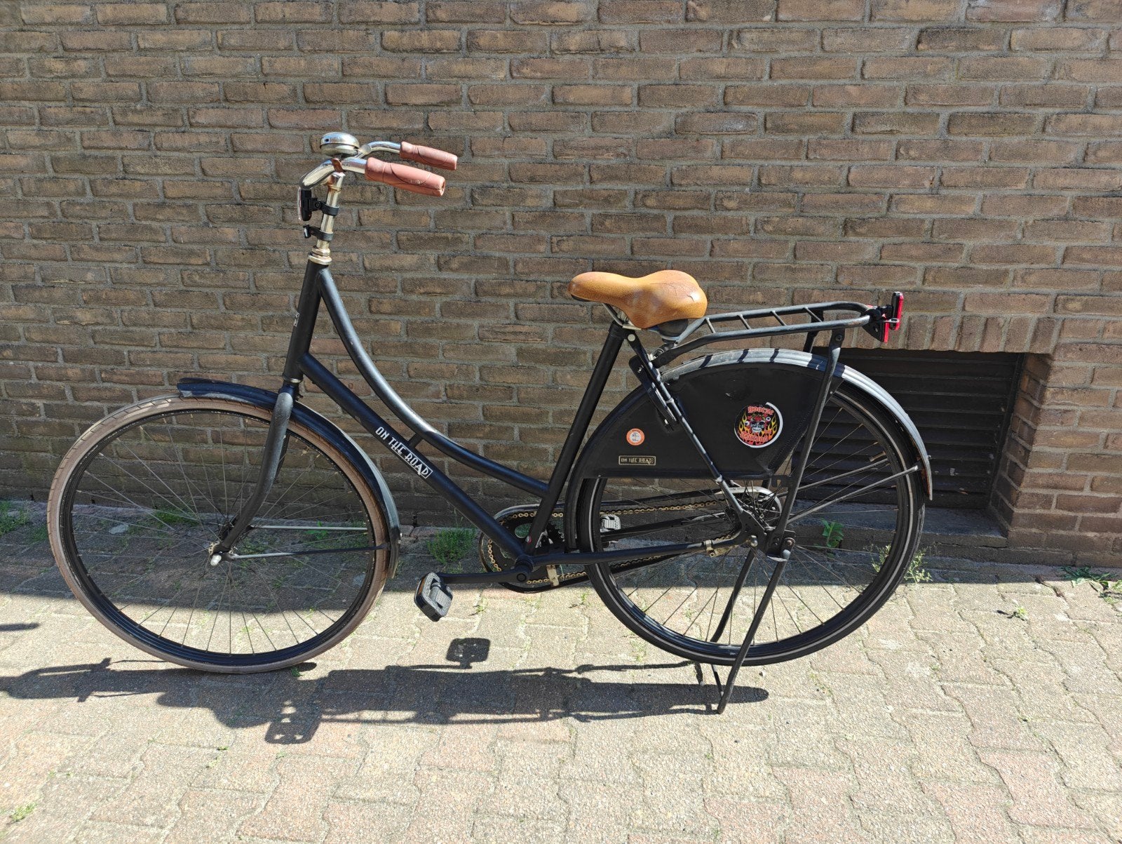 On the Road fiets met verlichting en goede ketting, Terugtraprem, Ophalen, Overige merken, Gebruikt