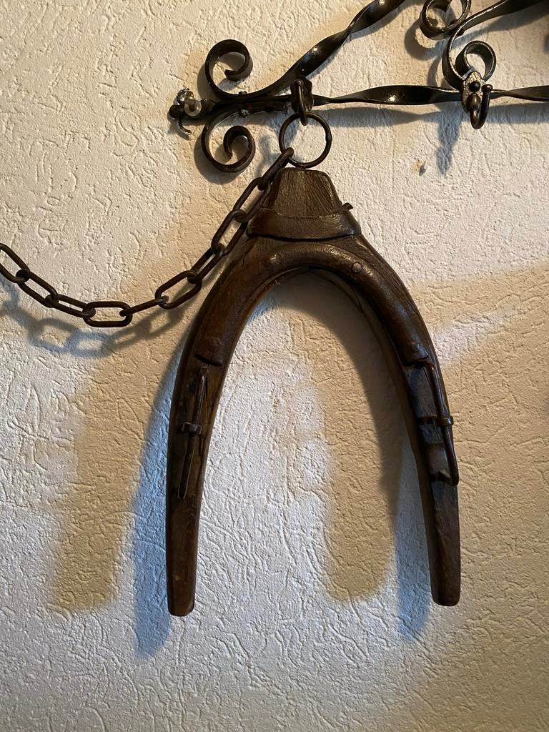 Antiek Ezel Juk - Decoratief Houten Landbouwwerktuig, Ophalen