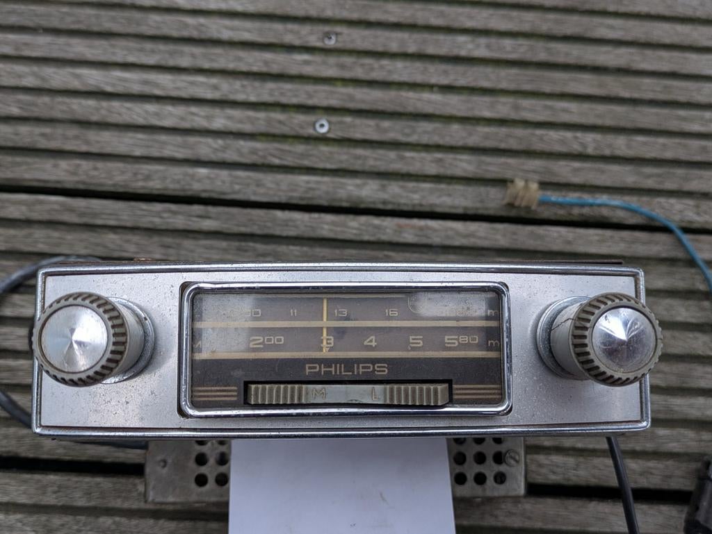 Philips Autoradio Jaren 50 Oldtimer Radio, Auto diversen, Ophalen of Verzenden