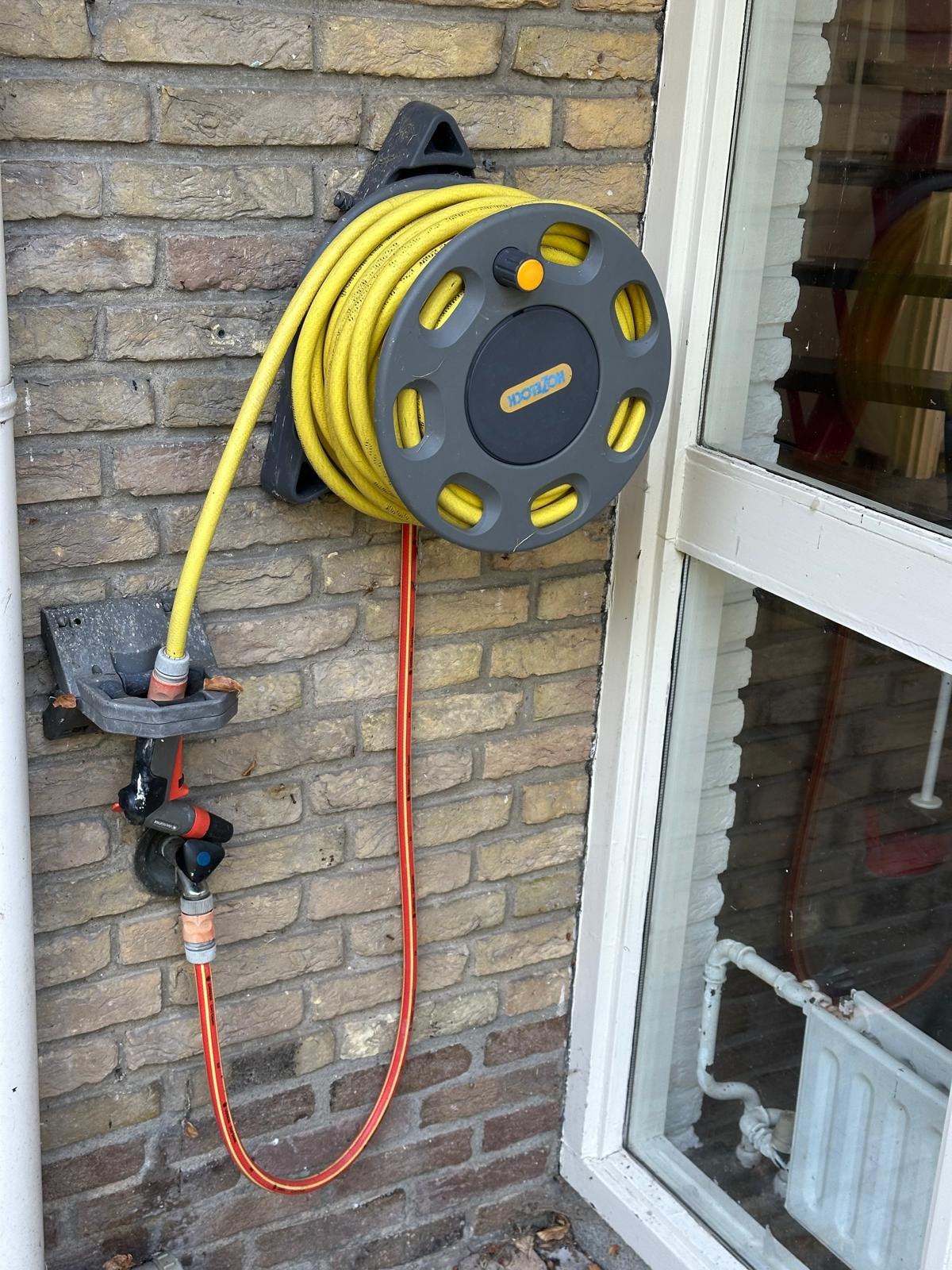 Tuinslang op haspel, 30 meter, Ophalen, Gebruikt, Tuinslang