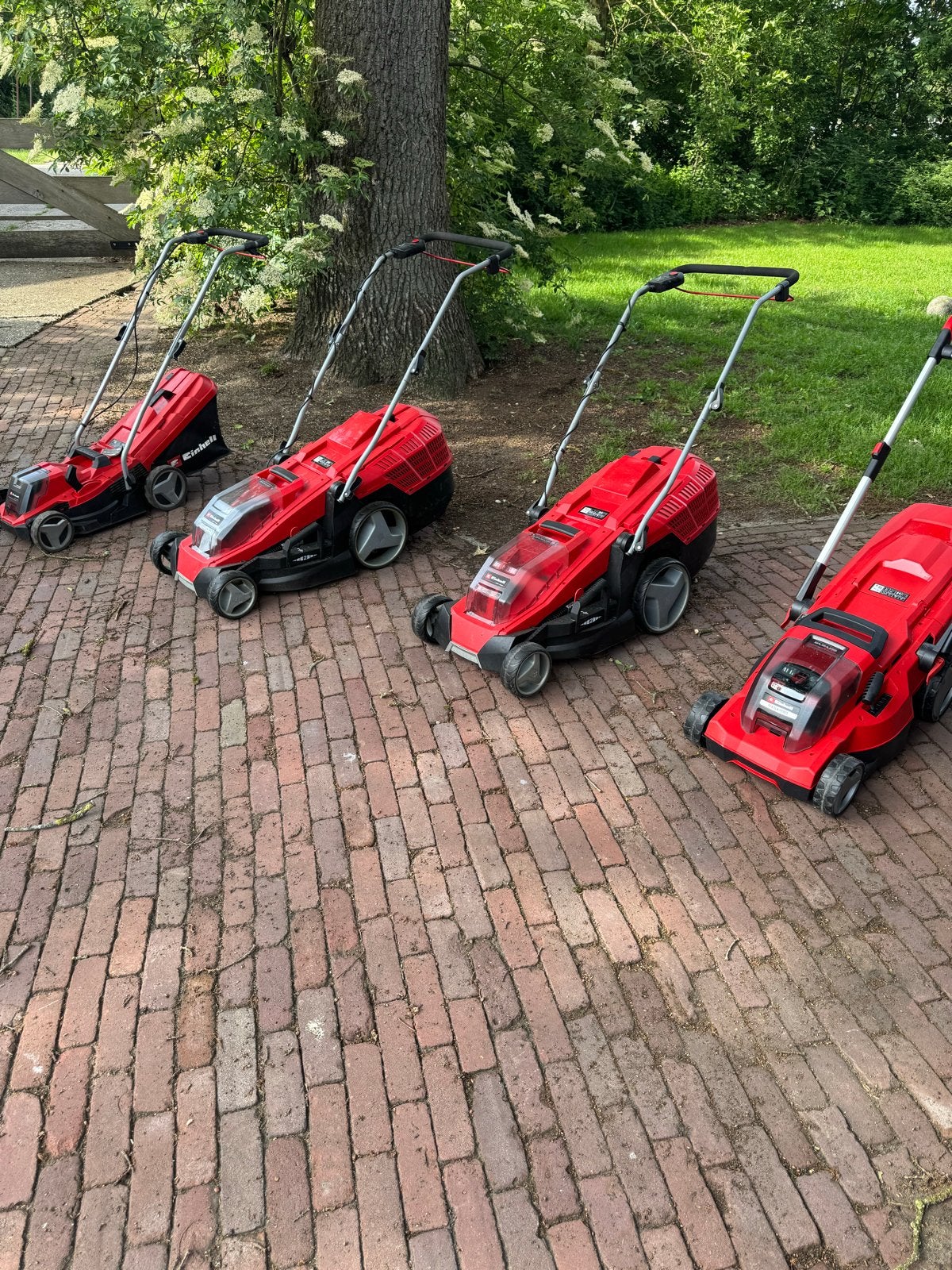 Einhell Accu Grasmaaiers - Zonder Accu (Accu Optioneel), Tuin en Terras, Grasmaaiers, Ophalen, Gebruikt, Accu-grasmaaier, Opvangzak