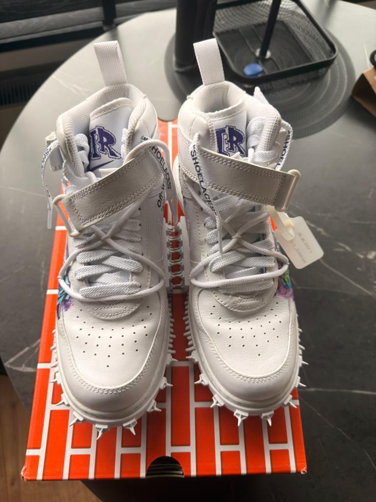 Off-White Nike Air Force 1 Mid - Maat 41, Kleding | Heren, Schoenen, Zo goed als nieuw, Sneakers of Gympen, Wit, Ophalen of Verzenden