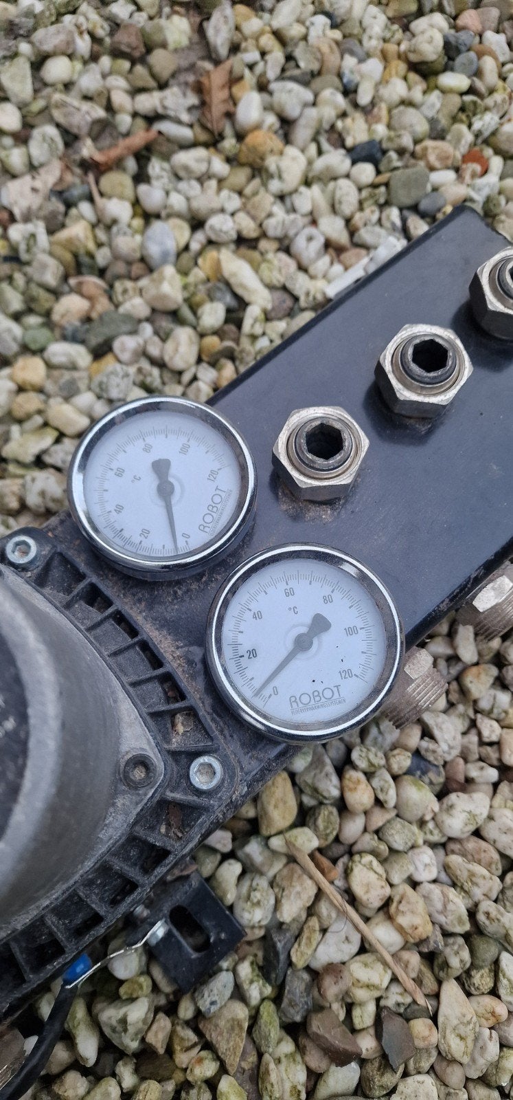 Vloerverwarming Verdeelblok, Ophalen