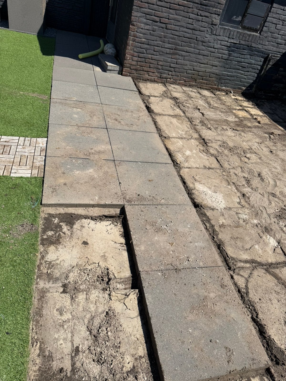 Gratis tegels, Tuin en Terras, Tegels en Klinkers, Ophalen, Gebruikt, Beton, Terrastegels