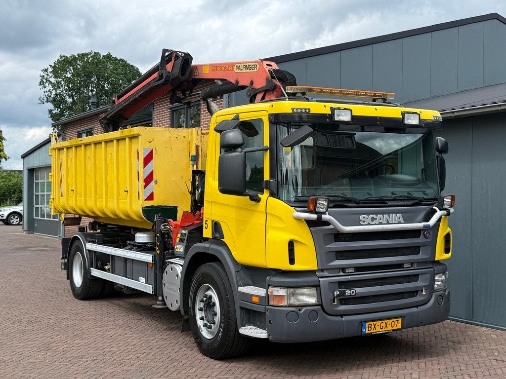 Scania P320 Palfinger PK18002-EH N.C.H. 14T Cable System Eur, Auto's, Vrachtwagens, Bedrijf, ABS, Airconditioning, Automatische klimaatregeling