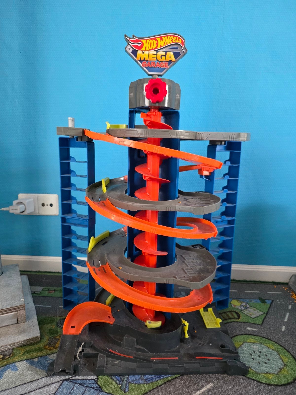 Hotwheels Mega Garage., Kinderen en Baby's, Speelgoed | Racebanen, Ophalen of Verzenden, Handmatig, Hot Wheels