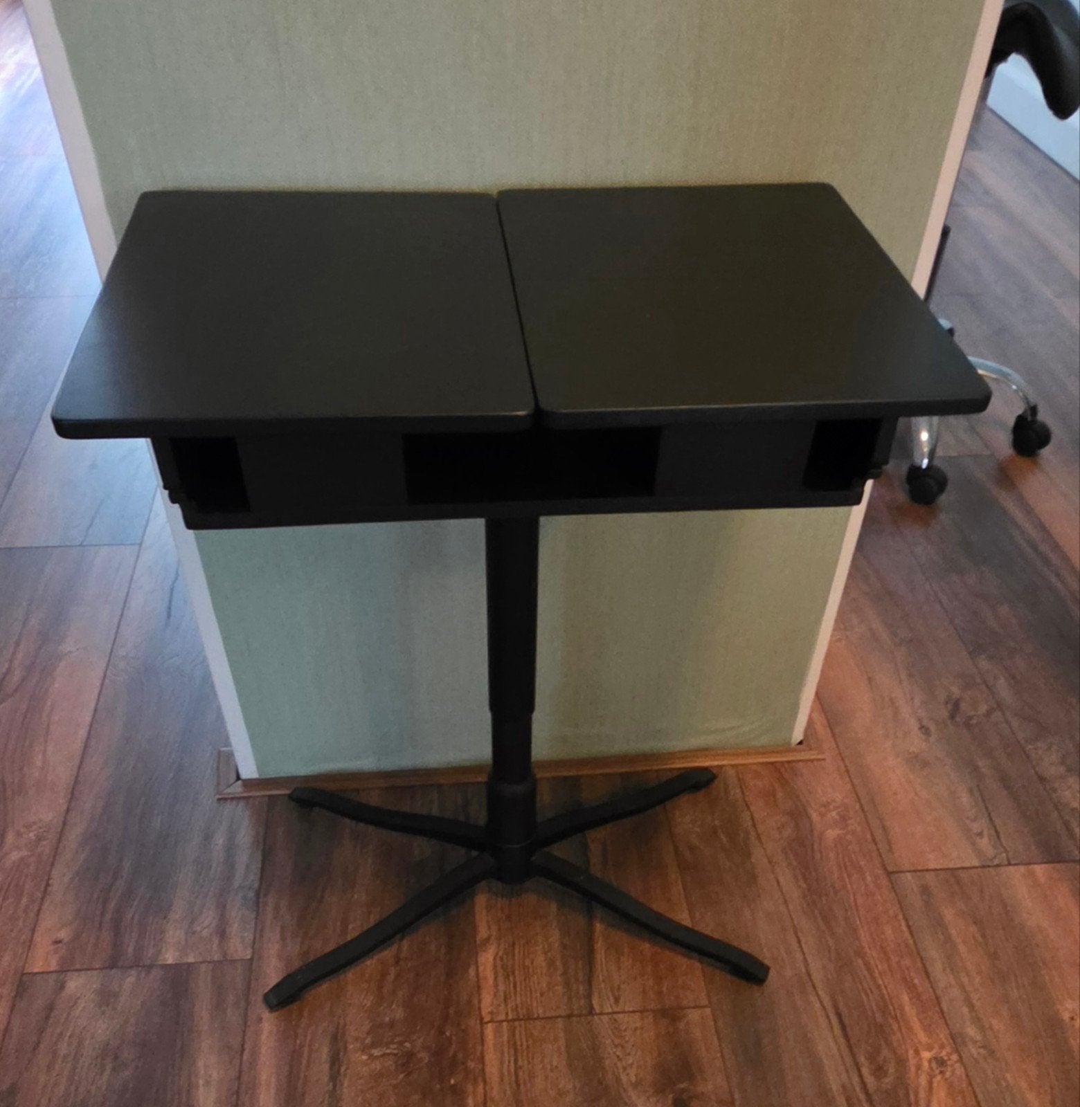 IKEA Opklapbare Laptoptafel - Donkerbruin, Computers en Software, Ophalen, Gebruikt