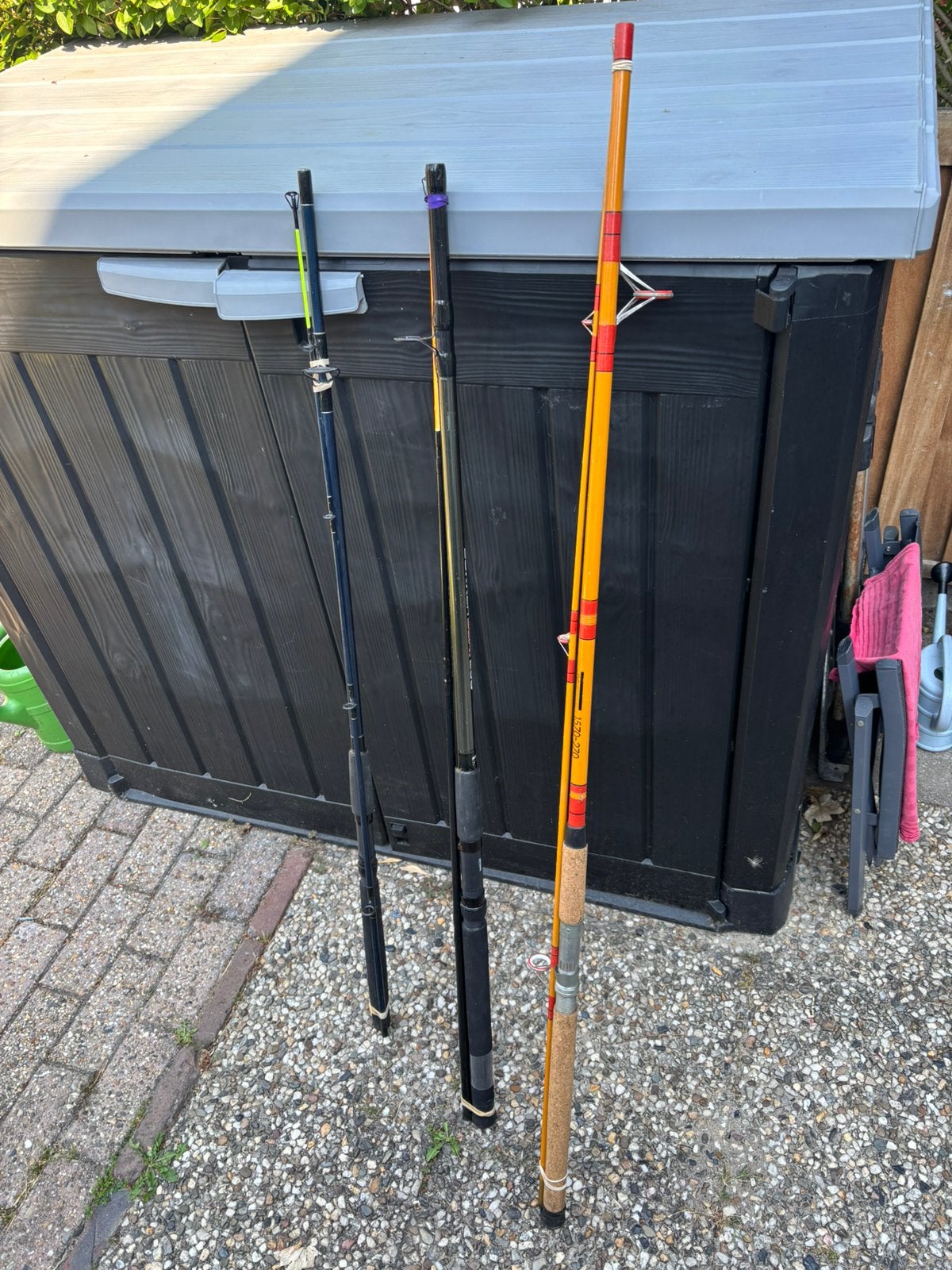 4x Zeehengels boot, Ophalen, Zo goed als nieuw, Werphengel