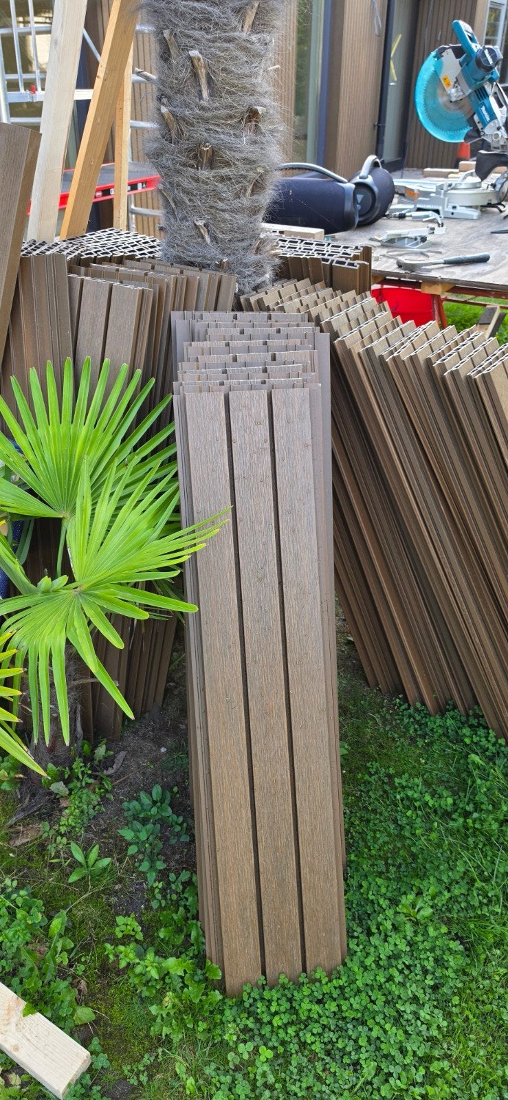 Composiet gevelbekleding teak- Duurzaam en onderhoudsarm, Ophalen, Nieuw, Composiet