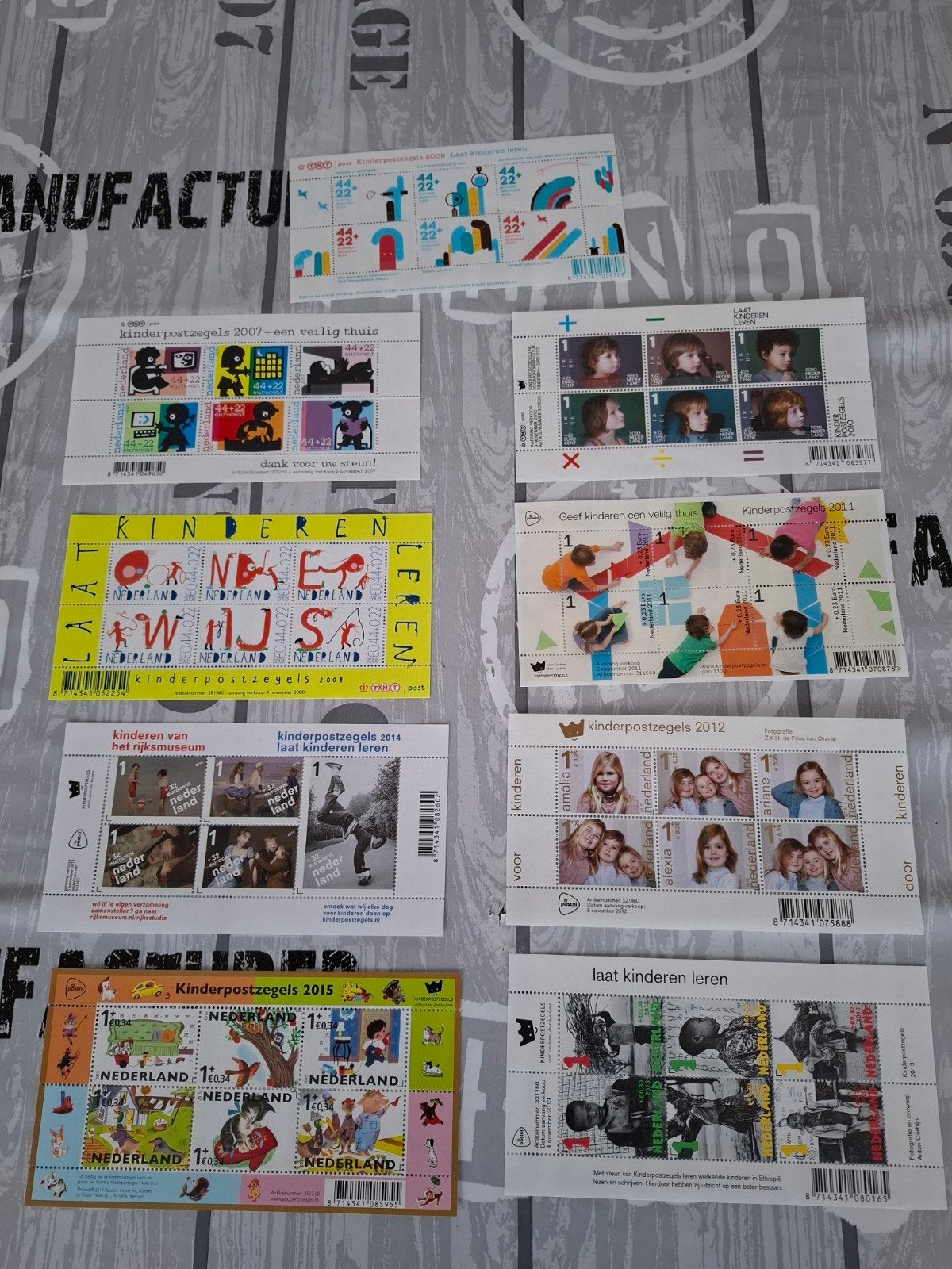 Kinderpostzegels Nederland 2007-2015 - Complete Jaarsets, Postzegels en Munten, Ophalen of Verzenden, Na 1940, Postfris