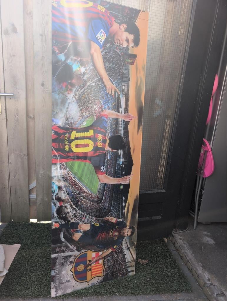 Tempered wall art Messi op zijn hoogtepunten, Ophalen of Verzenden