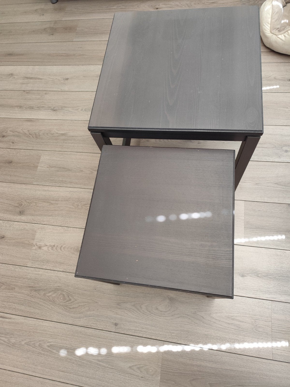 IKEA HAVSTA Bijzettafel Set - Zwart, 45 tot 60 cm, Minder dan 55 cm, Gebruikt, Vierkant
