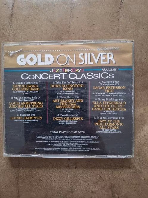Cd gold on silver, jazzterdays hh, Ophalen of Verzenden, 1980 tot heden, Zo goed als nieuw, Jazz