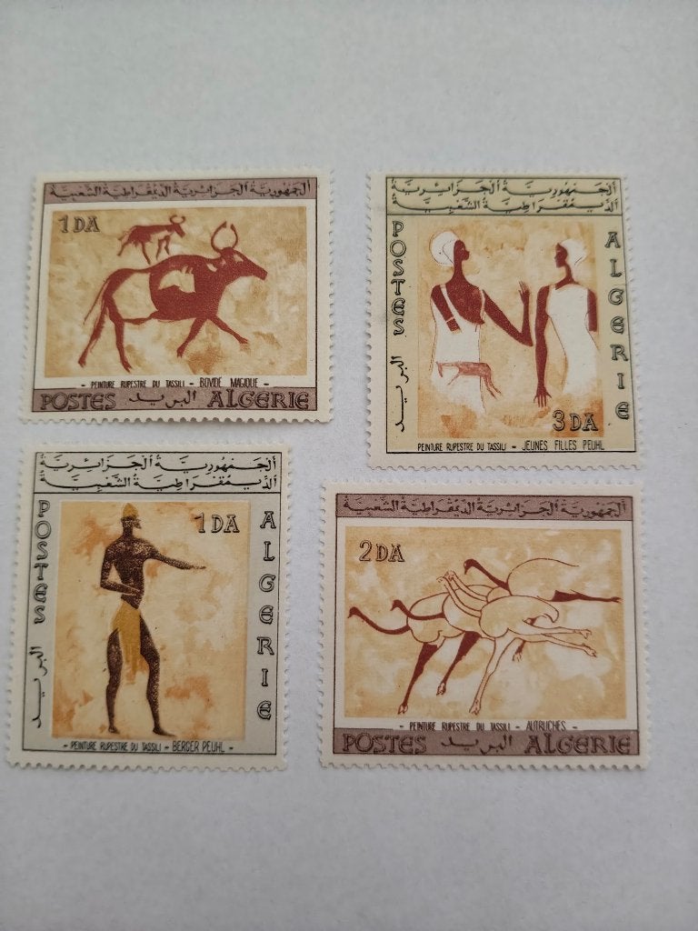 8381 algerije rotstekeningen tassili n ajjer 1966, Verzenden, Overige landen