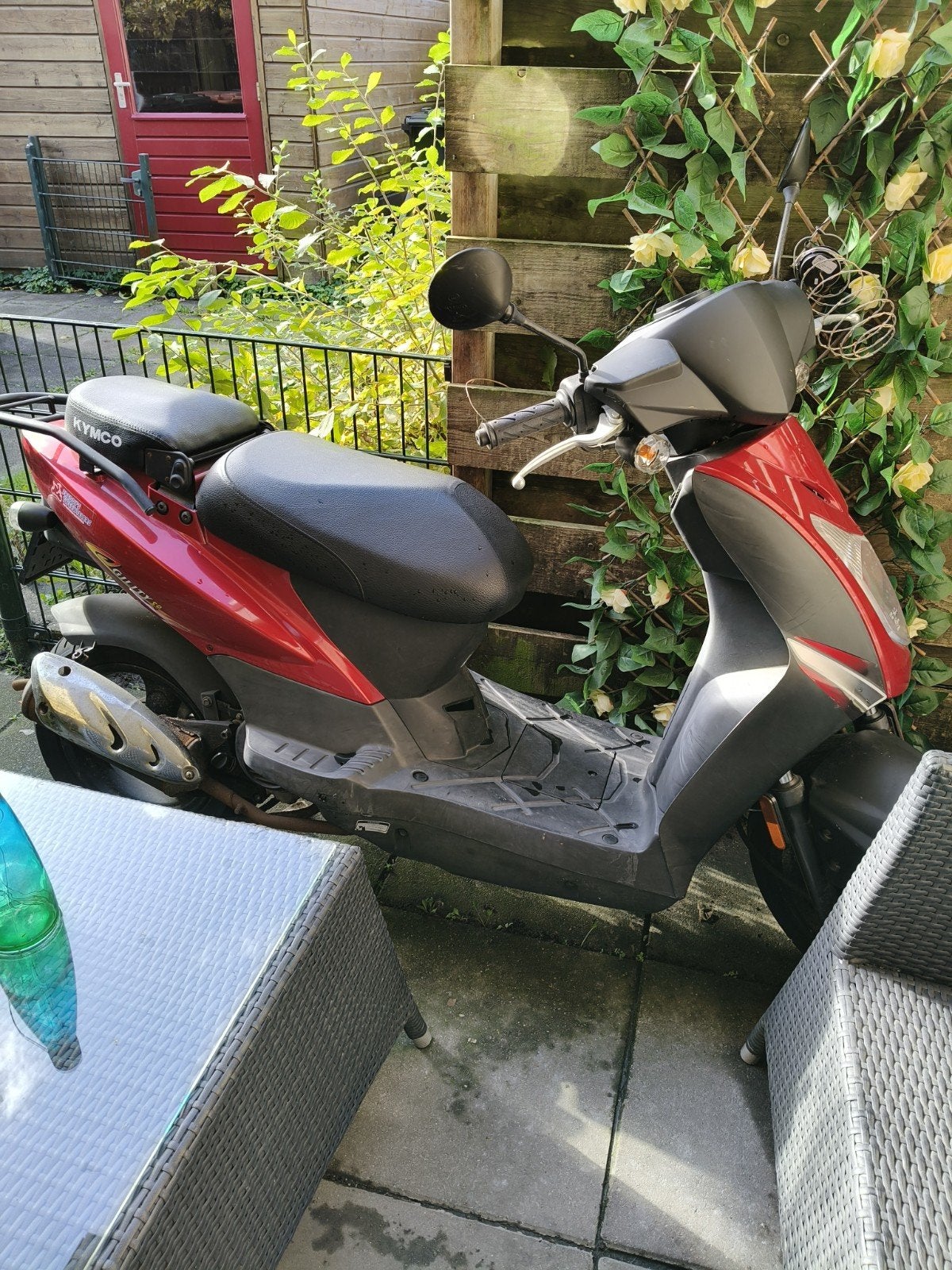 Kymco Agility 50cc Scooter - Rood, Fietsen en Brommers, Ophalen, Gebruikt, 50 cc, Maximaal 25 km/u