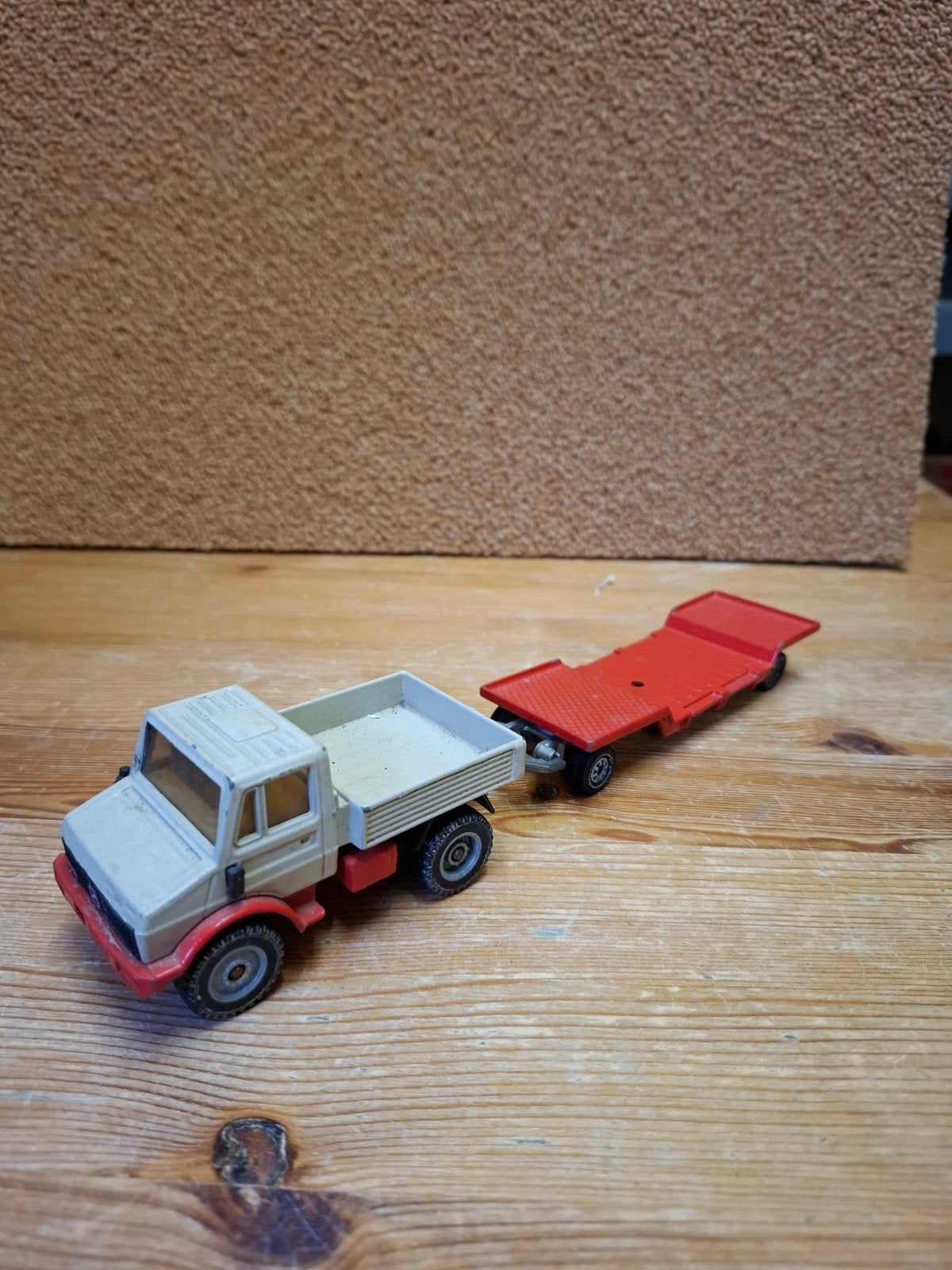 Siku Unimog met aanhanger, Ophalen of Verzenden, Gebruikt, Bus of Vrachtwagen, SIKU
