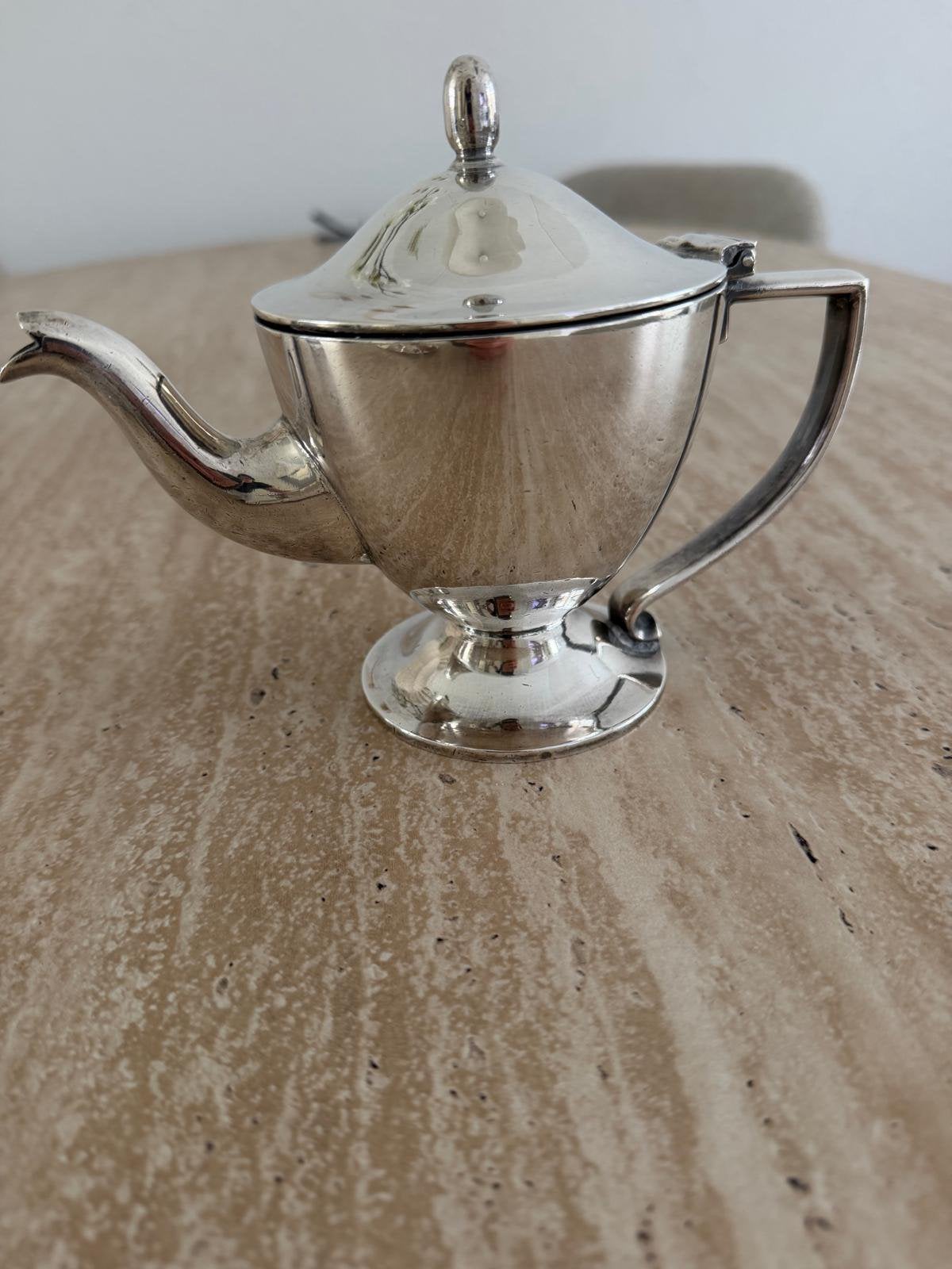 Prachtige verzilverd vintage theeset, Antiek en Kunst, Ophalen, Zilver