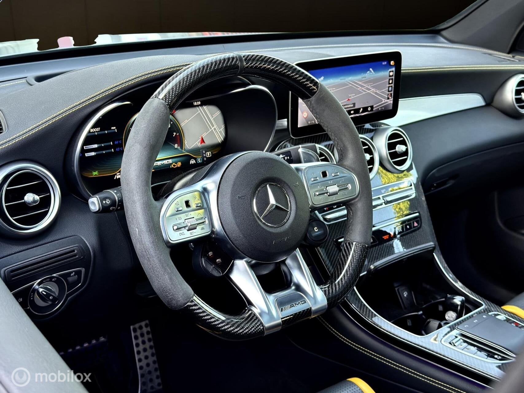 Mercedes GLC-klasse AMG 63s 4MATIC+ |Keramisch |Kuipstoelen, Automaat, Gebruikt, 510 pk, Leder