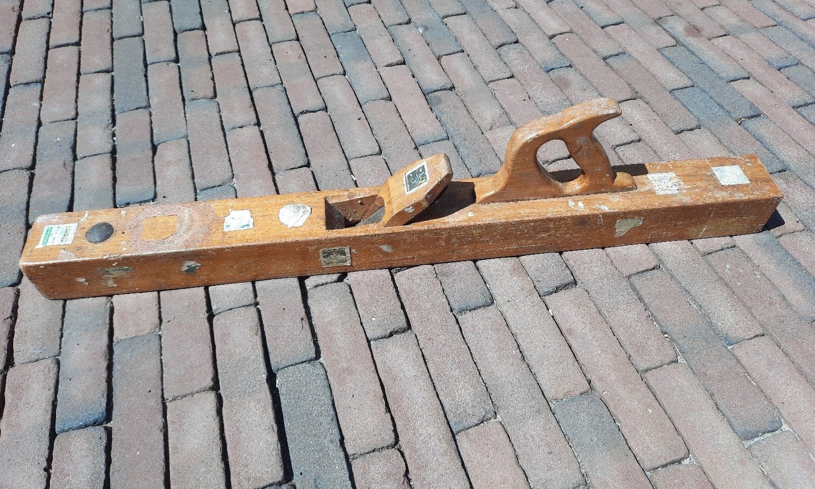 Antieke houten schaaf - Oude timmermansgereedschap, Antiek en Kunst, Ophalen of Verzenden