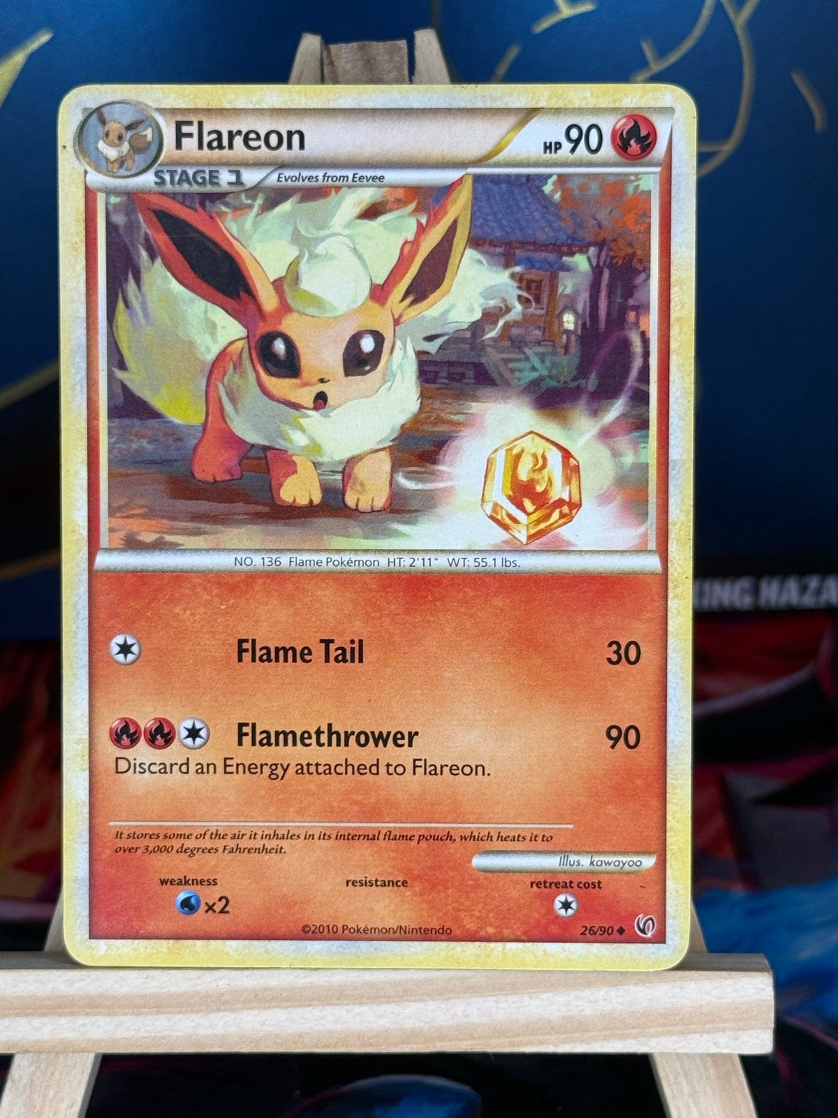Flareon #26 | Pokemon Undaunted, Ophalen of Verzenden, Zo goed als nieuw, Losse kaart