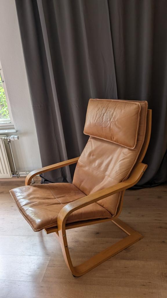 Ikea stoel Poang vintage, Ophalen, Gebruikt, Bruin, Eén