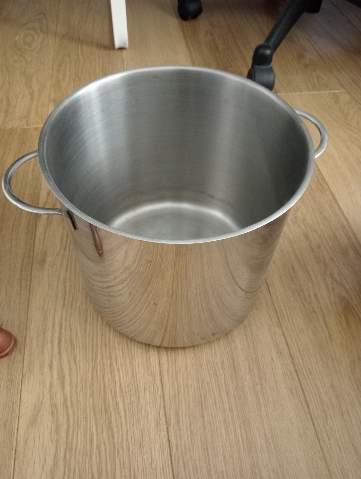 Grote RVS Kookpan met Handvatten, Gebruikt, Onbekend, Met handvatten, Ophalen of Verzenden