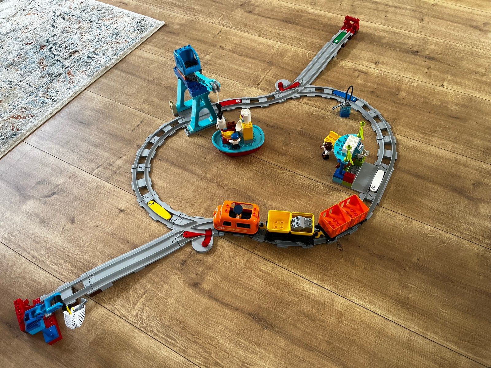 Lego Duplo Treinset 10875 compleet, Ophalen, Overige thema's, Lego, Zo goed als nieuw