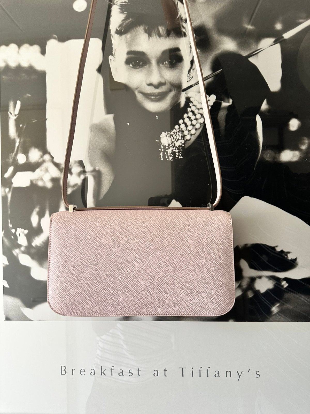 Hermes contance elan mauve pale (NIEUW), Ophalen, Nieuw, Roze, Handtas