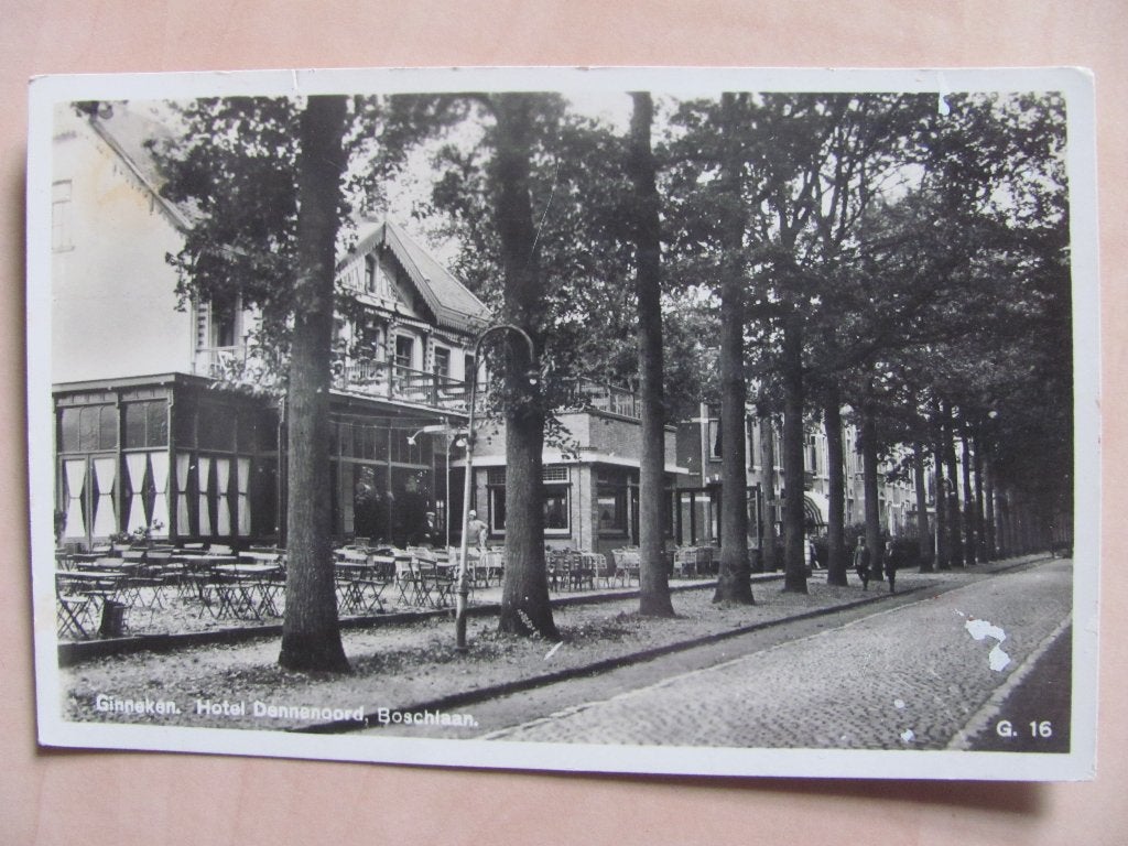 Ginneken 1934 Boschlaan, hotel Dennenoord, Ophalen of Verzenden, 1920 tot 1940, Gelopen, Limburg