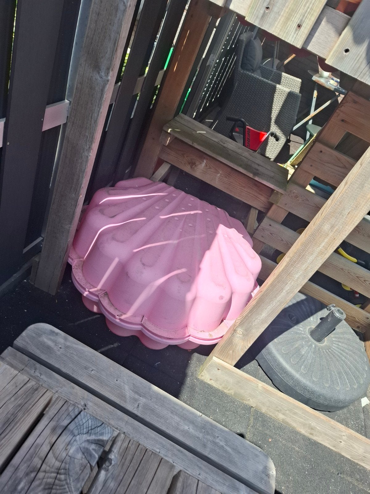 Roze schelp zandbak/waterbak, Kinderen en Baby's, Ophalen, Gebruikt