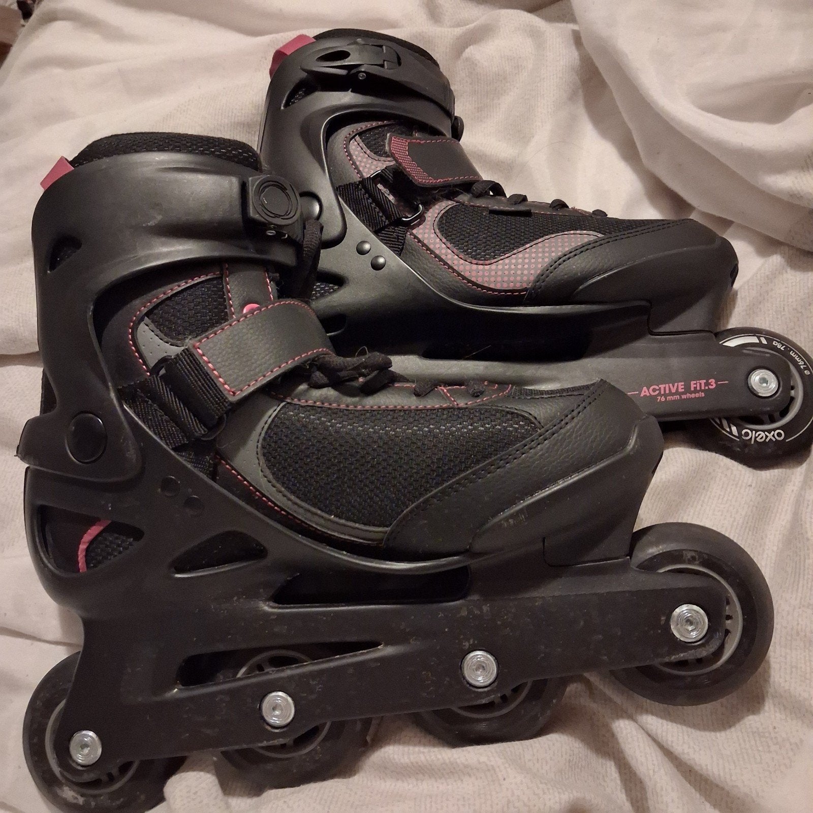 Oxelo Active Fit 3 Inline Skates - Maat 40, Gebruikt, Inline skates 4 wielen, Dames, Ophalen