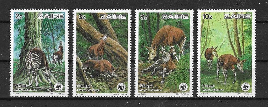 Zaïre Michel 875-878 postfris WNF, Ophalen of Verzenden, Overige landen, Postfris