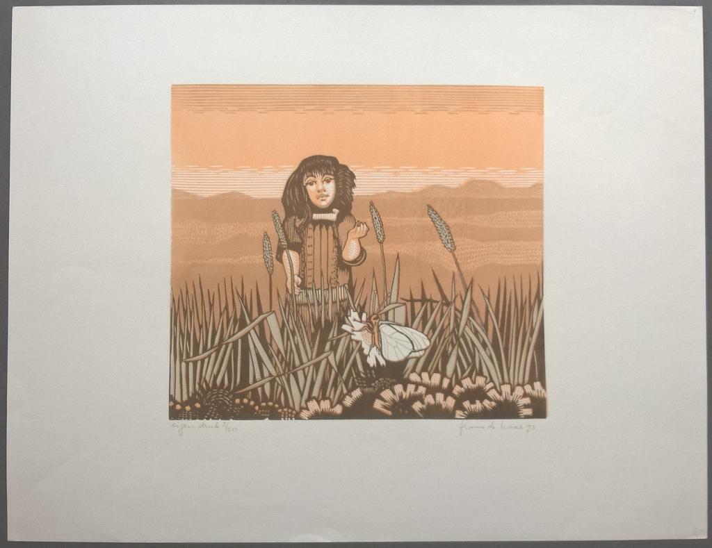 Frans de Haas - gesigneerde litho, Antiek en Kunst, Kunst | Litho's en Zeefdrukken, Ophalen of Verzenden
