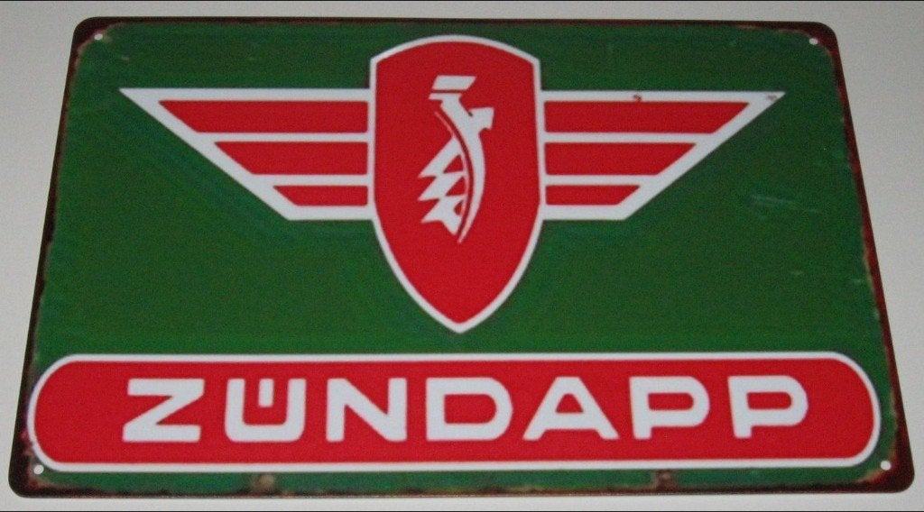 ZUNDAPP BROMMER : Metalen Bord Classic Logo Zundapp, Verzenden, Nieuw, Reclamebord