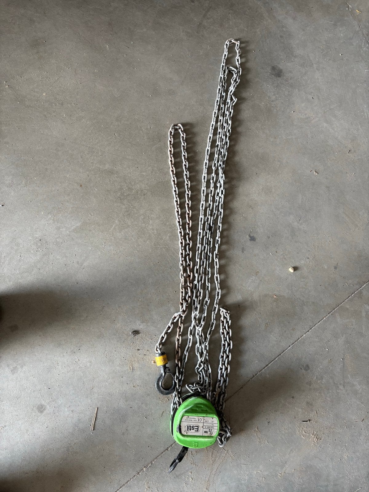 Estil Type EST 5 1/2 Ton Handmatige Kettingtakel, Ophalen, Gebruikt, Handmatig