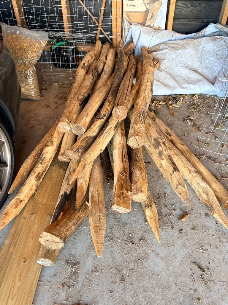 Kastanje palen en schapenkaas, Tuin en Terras, Palen, Balken en Planken, Ophalen of Verzenden, Nieuw, 180 tot 250 cm, Palen
