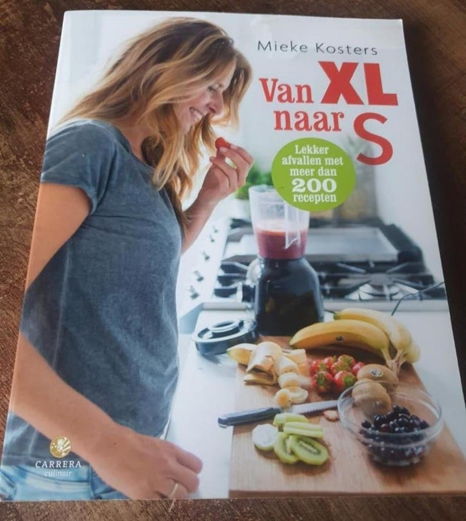 Van XL naar S: Lekker afvallen met meer dan 200 recepten, Ophalen of Verzenden, Zo goed als nieuw, Dieet en Voeding, Mieke Kosters