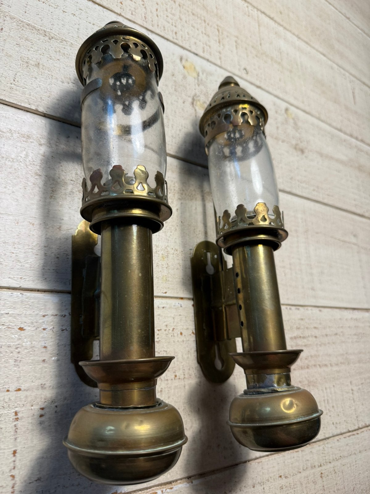 Treinwagonlampen messing, Ophalen, Overige materialen