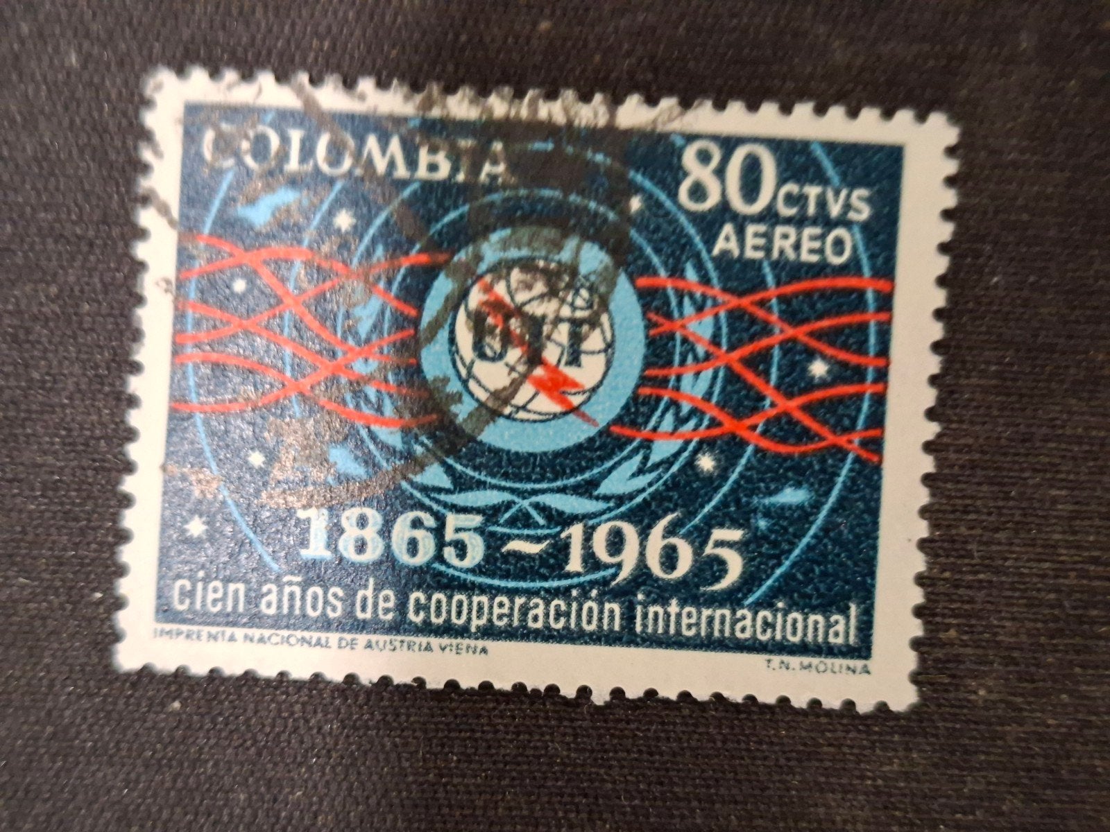 Colombia, Ophalen of Verzenden, Gestempeld, Zuid-Amerika