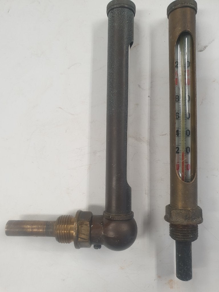 thermometers oud messing, Ophalen of Verzenden, Waterdicht, Gebruikt, Metaal