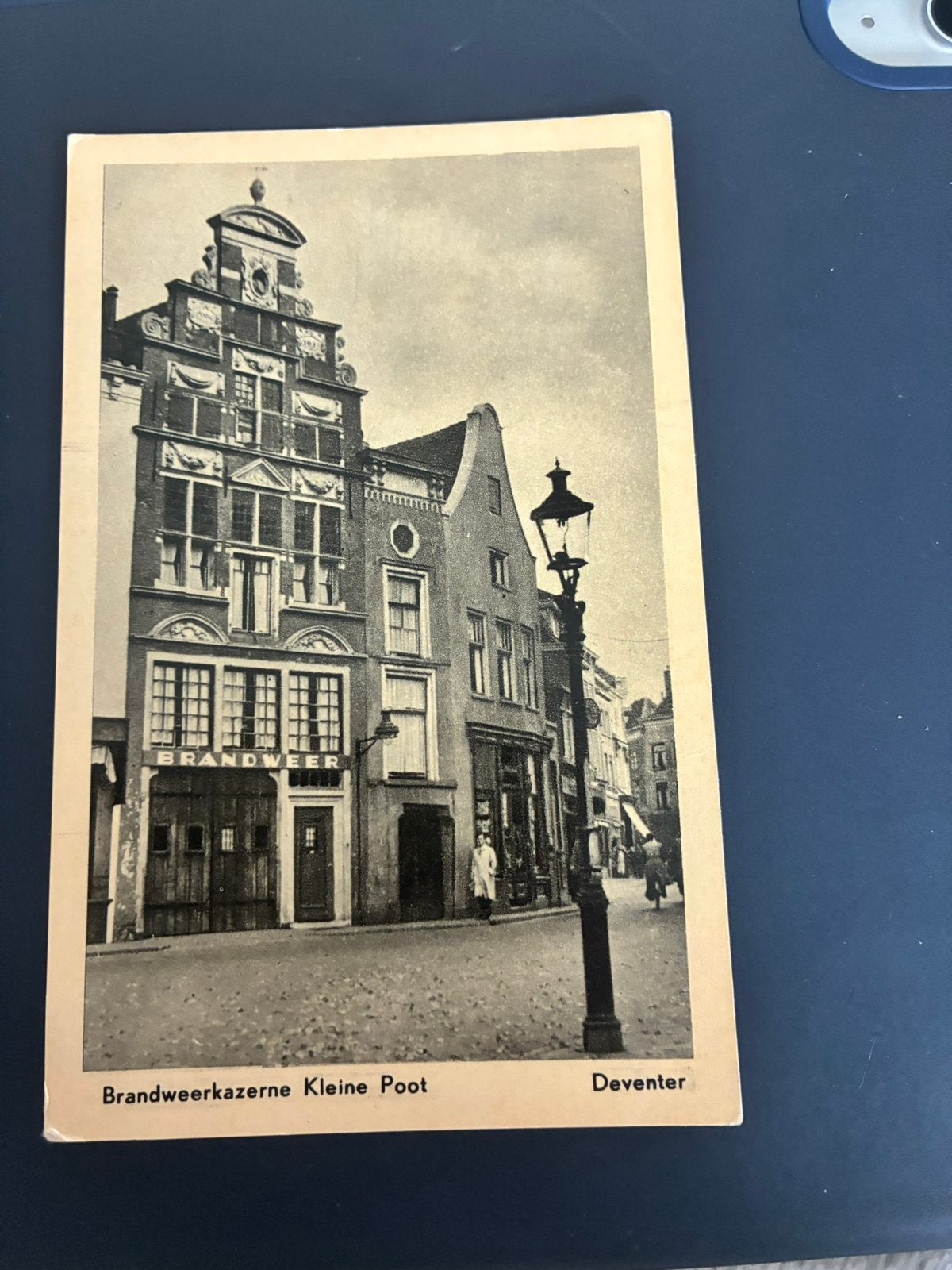 Deventer ansichtkaart Brandweerkazerne kleine Poot, Verzamelen, Ophalen of Verzenden, Voor 1920, Ongelopen, Overijssel