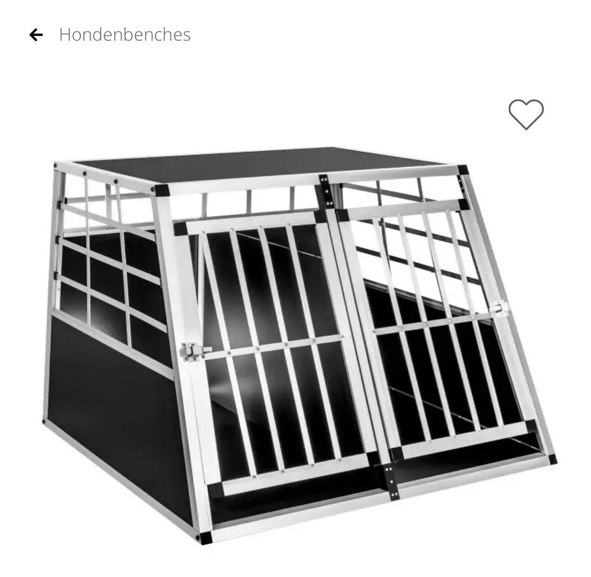 Auto hondenbench 2 honden, Dieren en Toebehoren, Hondenbenches, Ophalen, Nieuw