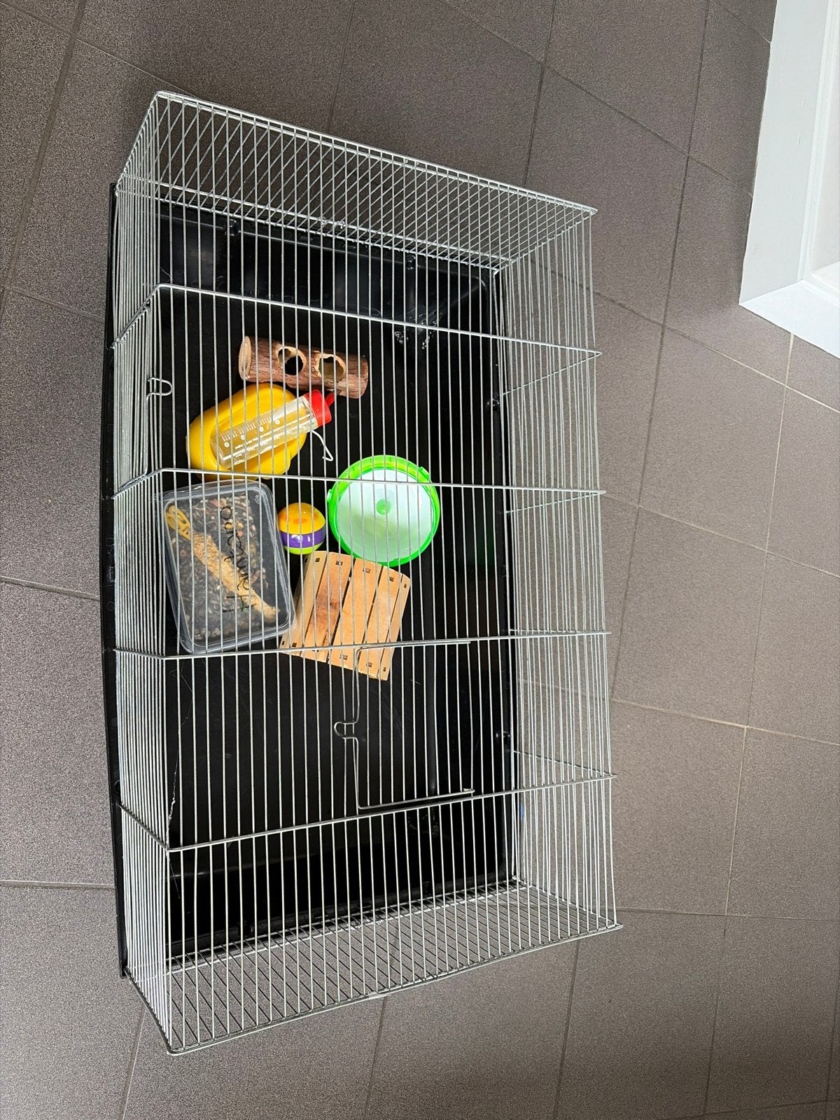 Hamster kooi met enkele benodigdheden, Minder dan 60 cm, Kooi, Muis, Minder dan 75 cm