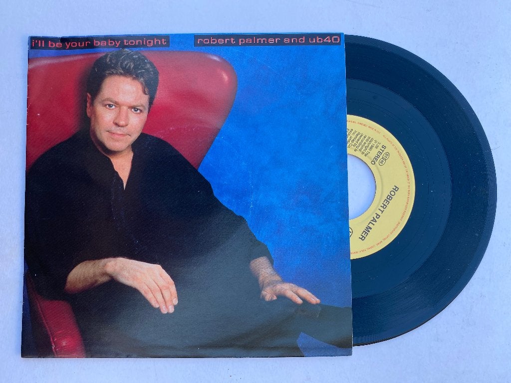 Robert Palmer And UB40 – I'll Be Your Baby Tonight, Pop, 7 inch, Zo goed als nieuw, Fotohoes