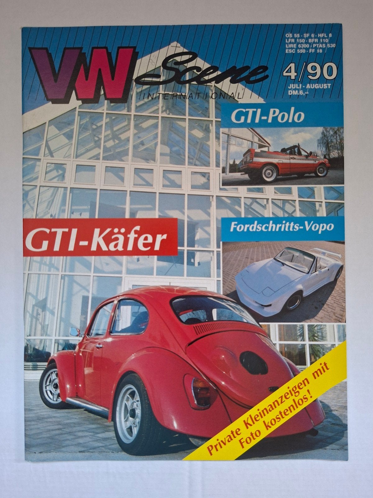 VW Scene International 4/90 - GTI-Käfer, GTI-Polo, Ophalen of Verzenden, Zo goed als nieuw