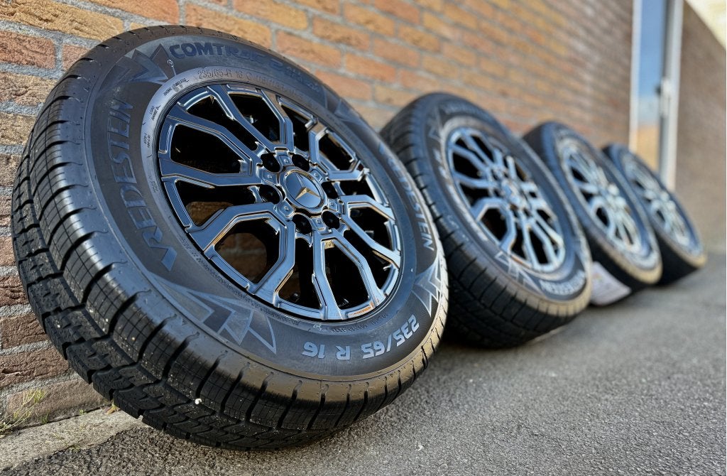 Mercedes Sprinter Crafter 16 inch verzwaard velgen zwart, Niet ingevuld, 16 inch, Banden en Velgen, Niet ingevuld