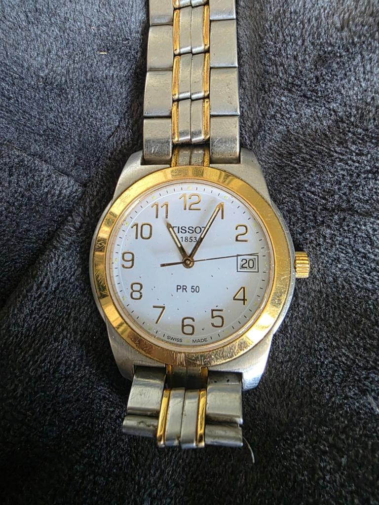 Tissot PR 50 herenhorloge, Sieraden, Tassen en Uiterlijk, Horloges | Dames, Overige merken, Staal, Gebruikt, Staal