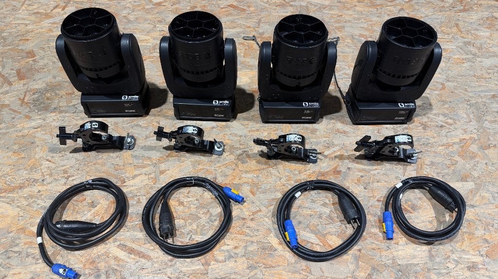 set: 4 x Robe Ledbeam 150 RGBW incl. quadcase, Muziek en Instrumenten, Licht en Laser, Geluidgestuurd, Gebruikt, Robe, Www.robe.cz